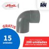 CODO 2X90 DESAGUE NICOLL