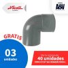 codo 4x90 desague nicoll